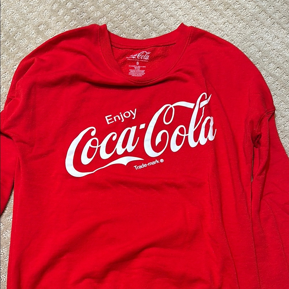 Coca-Cola Vibrant Red Crewneck Top